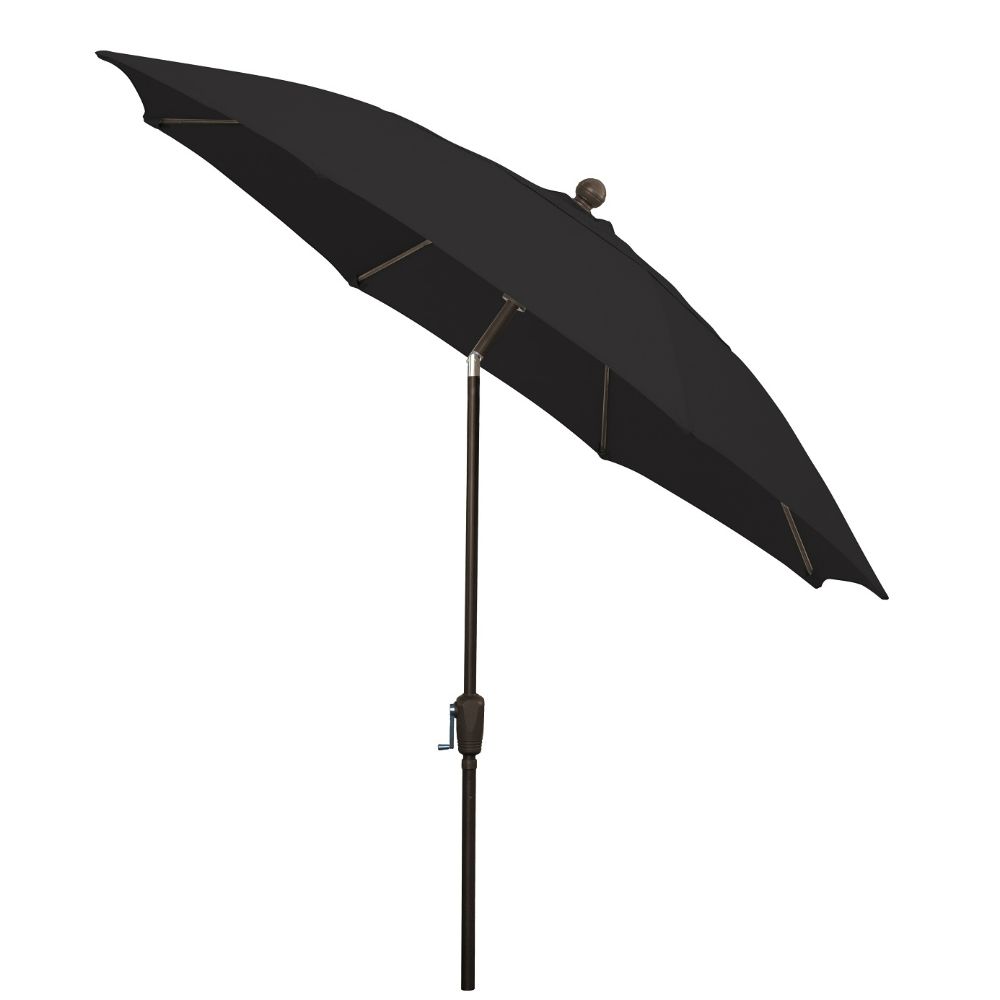 Fiberbuilt Umbrellas & Cushions 9HCRCB-T-Black 9